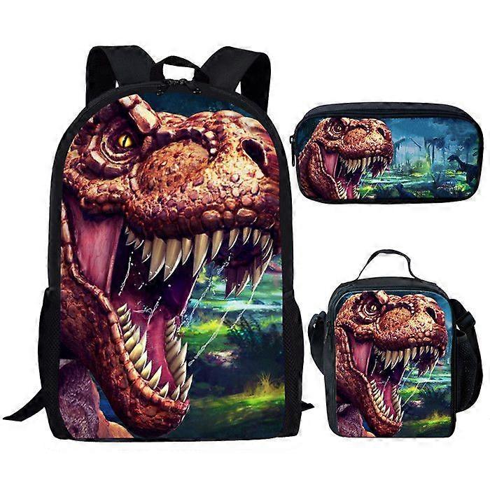 Student backpack three piece set cartoon backpack