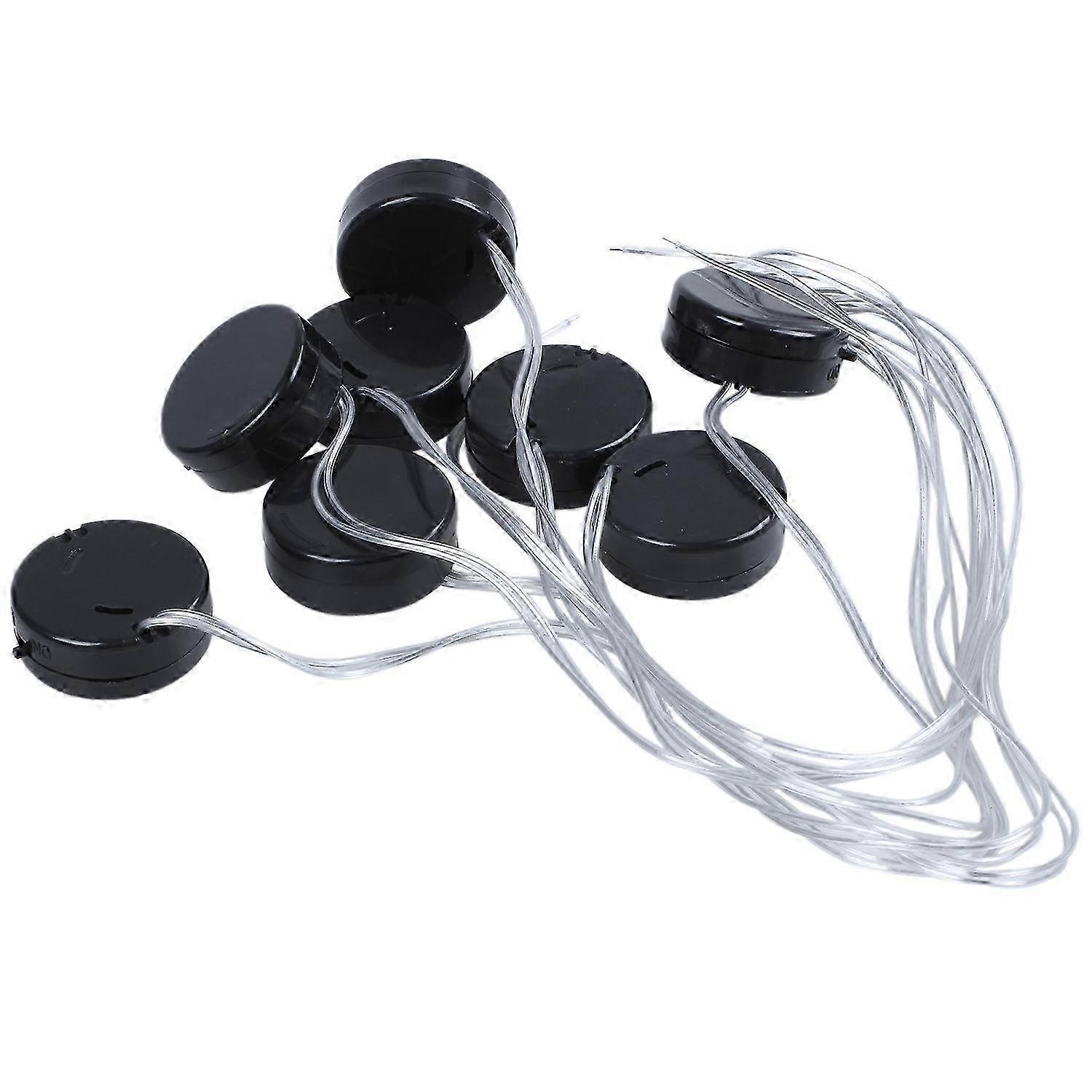 8Pcs Black Wire Lead 2x3V CR2032 Coin Cell Button Battery Holder Case Edition 0702