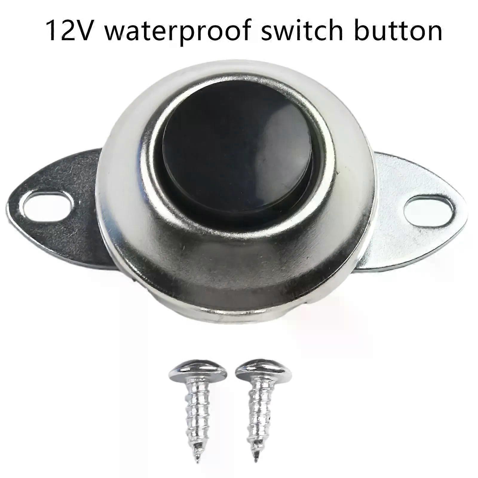 12V Waterproof Switch Push Buttons Auto Boat Track Horn Engine Start Starter Universal Momentary Switches