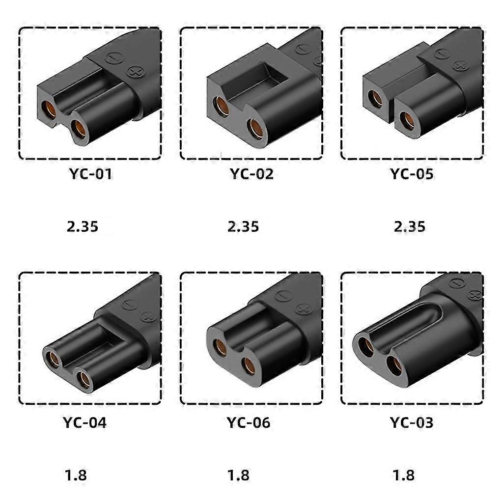 6pcs Type-C Power Adapter for Electric Shaver Clipper