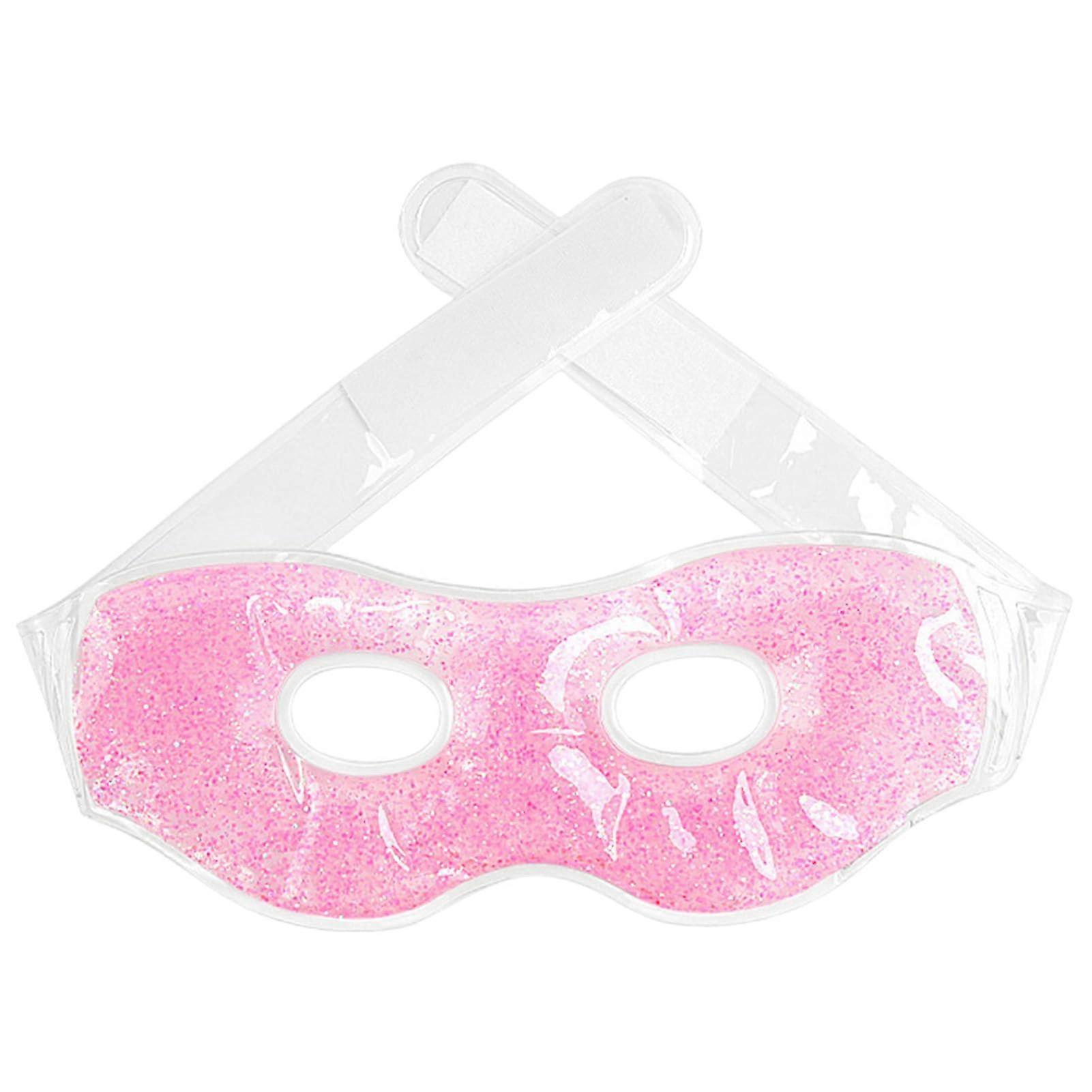 Cold Eye Mask, Reusable Gel Eye Cover for Swelling and Dark Circles, Hot/Cold Compress Eye Mask with Spa Beads