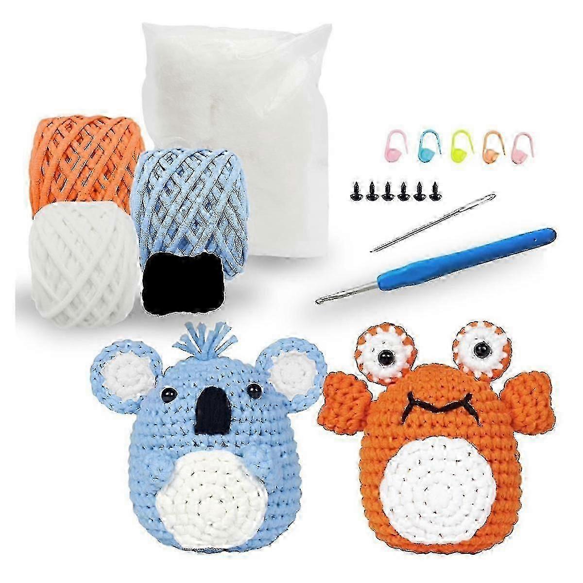Crochet Kit for Beginners, Suitable for Kids and Adults, Includes Step-by-Step Instructions