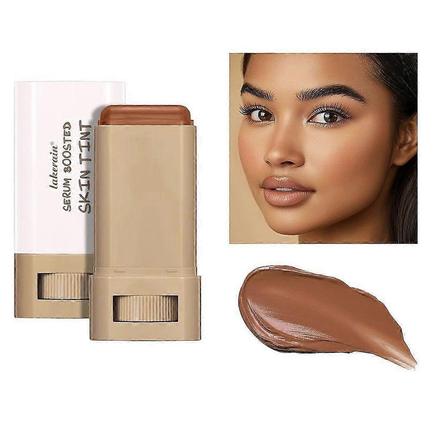 Beauty Balm Serum Boosted Skin Tint Hydrating Tinted Moisturizer, Lightweight Solid Tinted Foundation Stick for Flawless, Sheer to Medium Coverage