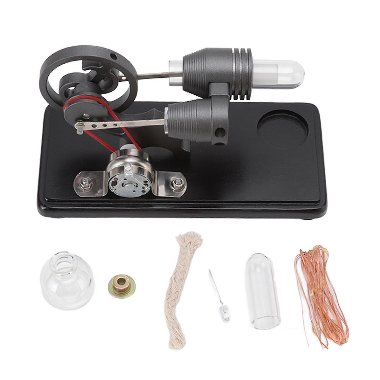 2025 Latest Model  Stirling Engine Model Kit Black Stirling Engine Generator