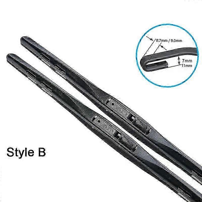 Front and Rear Wiper Blades Set Kit for Certain Brand Auto Accessories - Suitable for Fiat Punto 188 1999-2005
