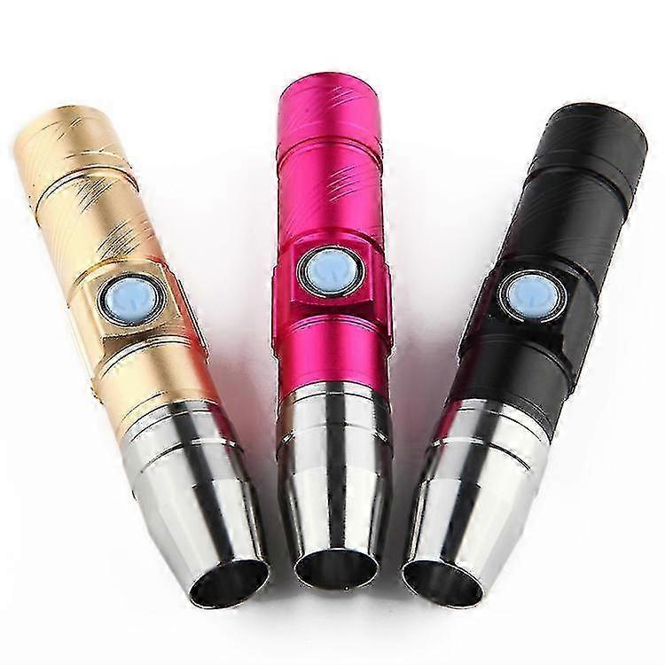 Usb Rechargeable 365 Led Uv Flashlight Torch Light Ultra Violet Lamp