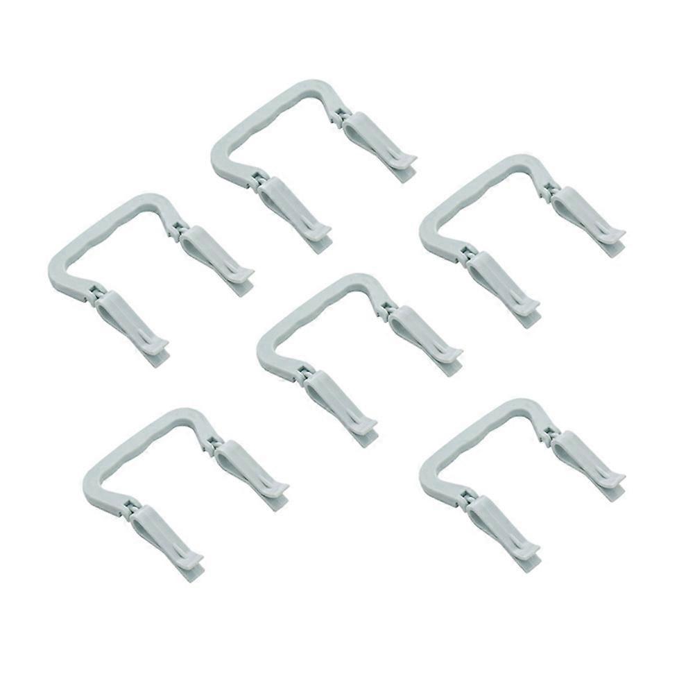 Garbage Can Fixing Clips Easy to Lift Move Trash Can Microwave Shaped Grip Scandinavian Style for Home 6Pcs