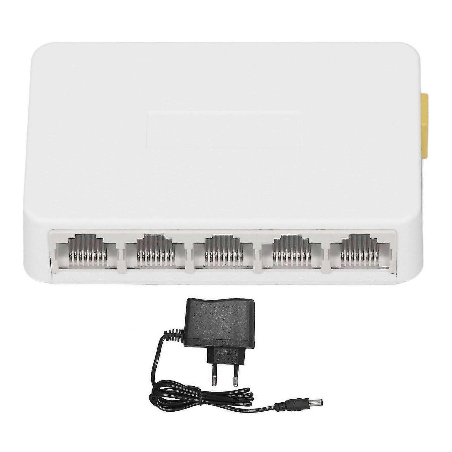 5 Port Gigabit Network Switch 10 100 1000Mbps RJ45 Ethernet Splitter Switch Hub 100240V ZXG1005S EU Plug