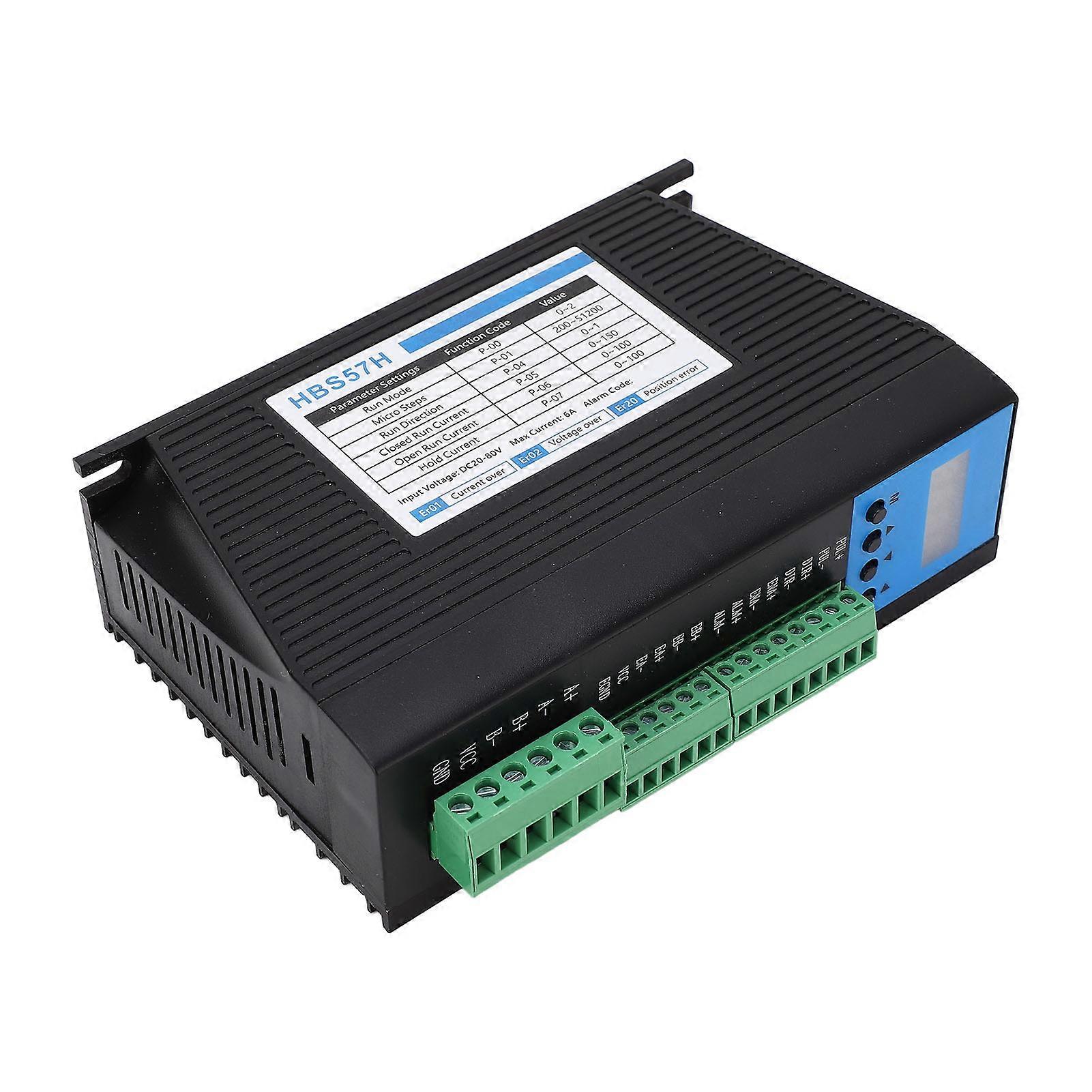 Stepper Motor Driver Closed Loop Router Machine Protective CNC DC20‑80V Black Shell 