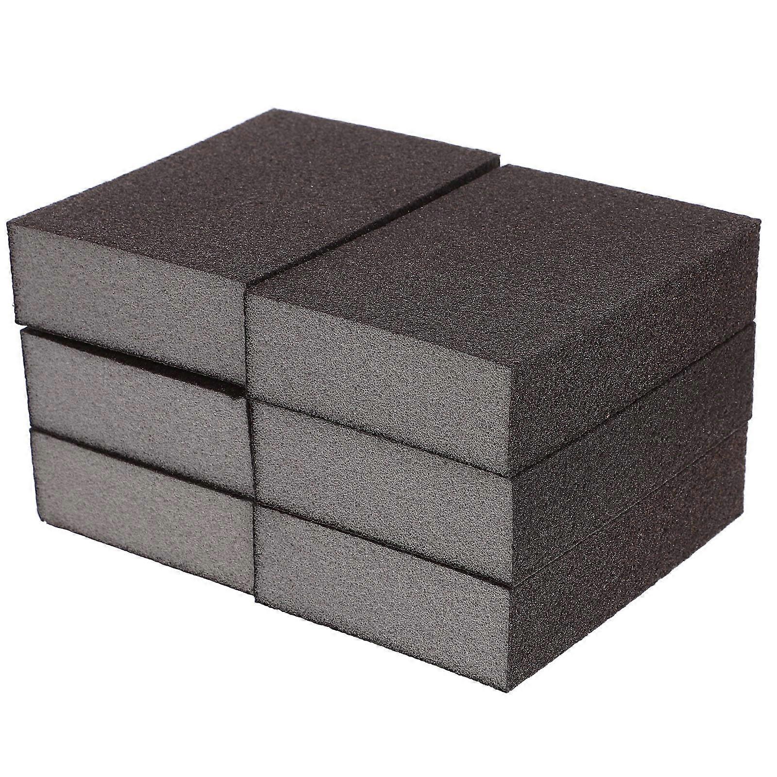 Furniture Sanding Block Polishing Sponges and Wear-Resistant Rectangular Shape Corundum Material 6Pcs
