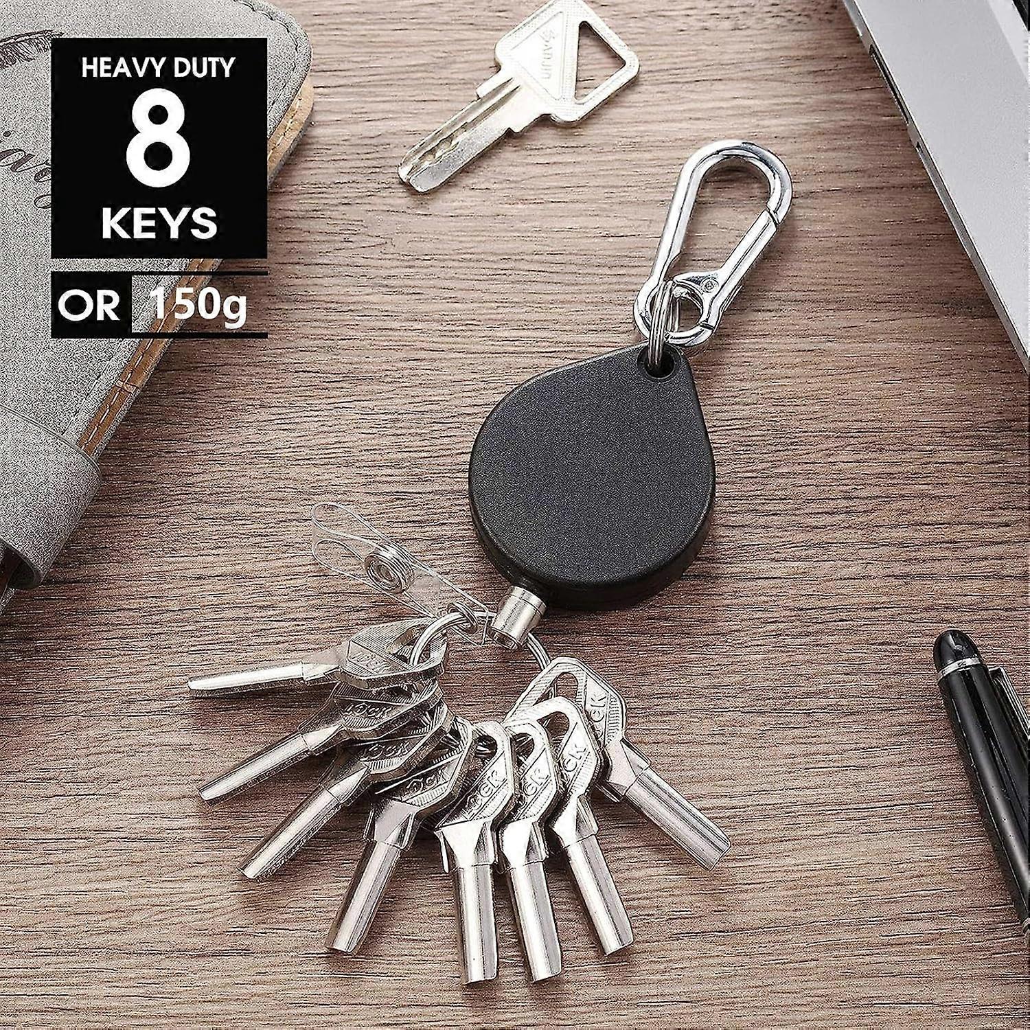 Set of 2 retractable key rings | Fruugo UK