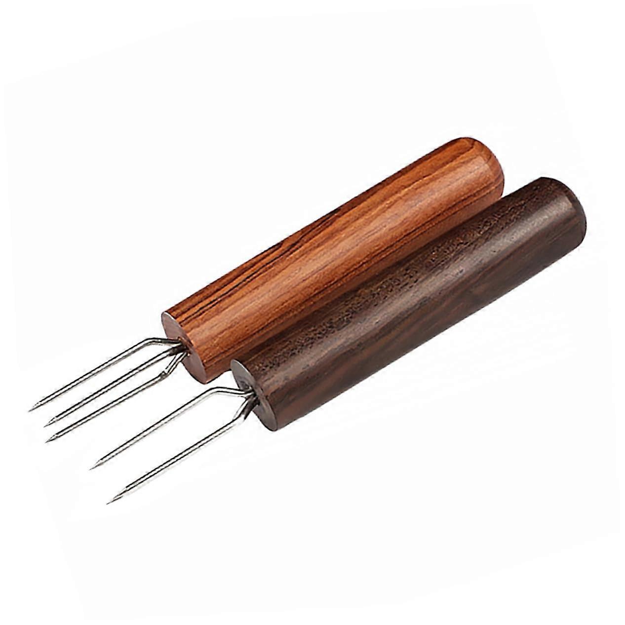 2 Pieces Moxibustion Fork Moxibustion Extension Moxibustion Extension Fork Mugwort Holder Moxibustion Fork Moxibustion Extender Ebony