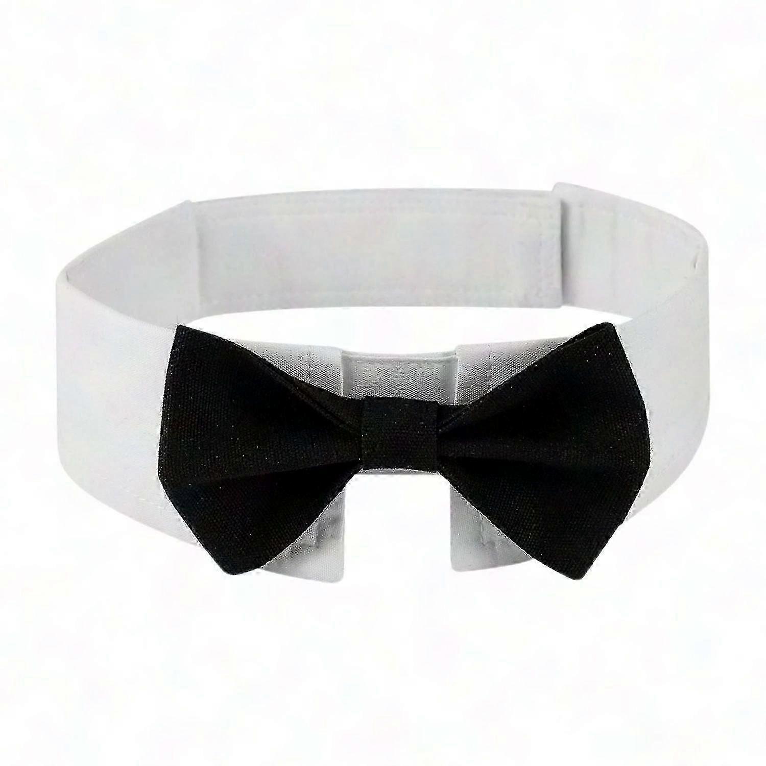 Soft Comfortable Canvas Pet Collar With Bowknot