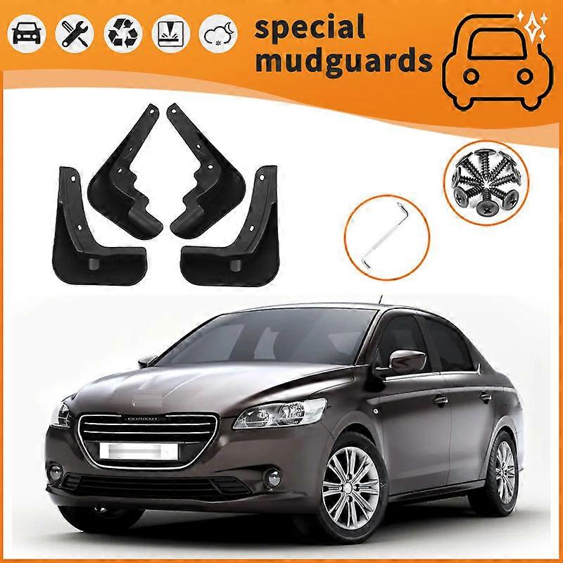Adatto per i modelli 14-19 Peugeot 301 Parafanghi Paraspruzzi Razzi anteriori posteriori Paraspruzzi Copertura Accessori auto