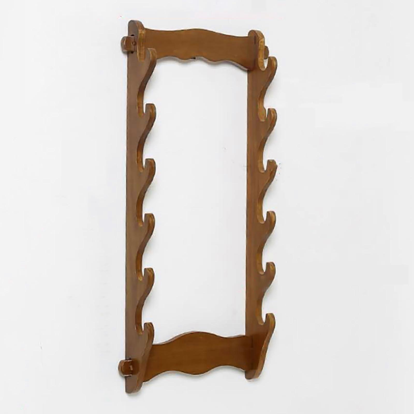 Wallmounted sword stand, sword stand made of wood (six layers of solid wood)