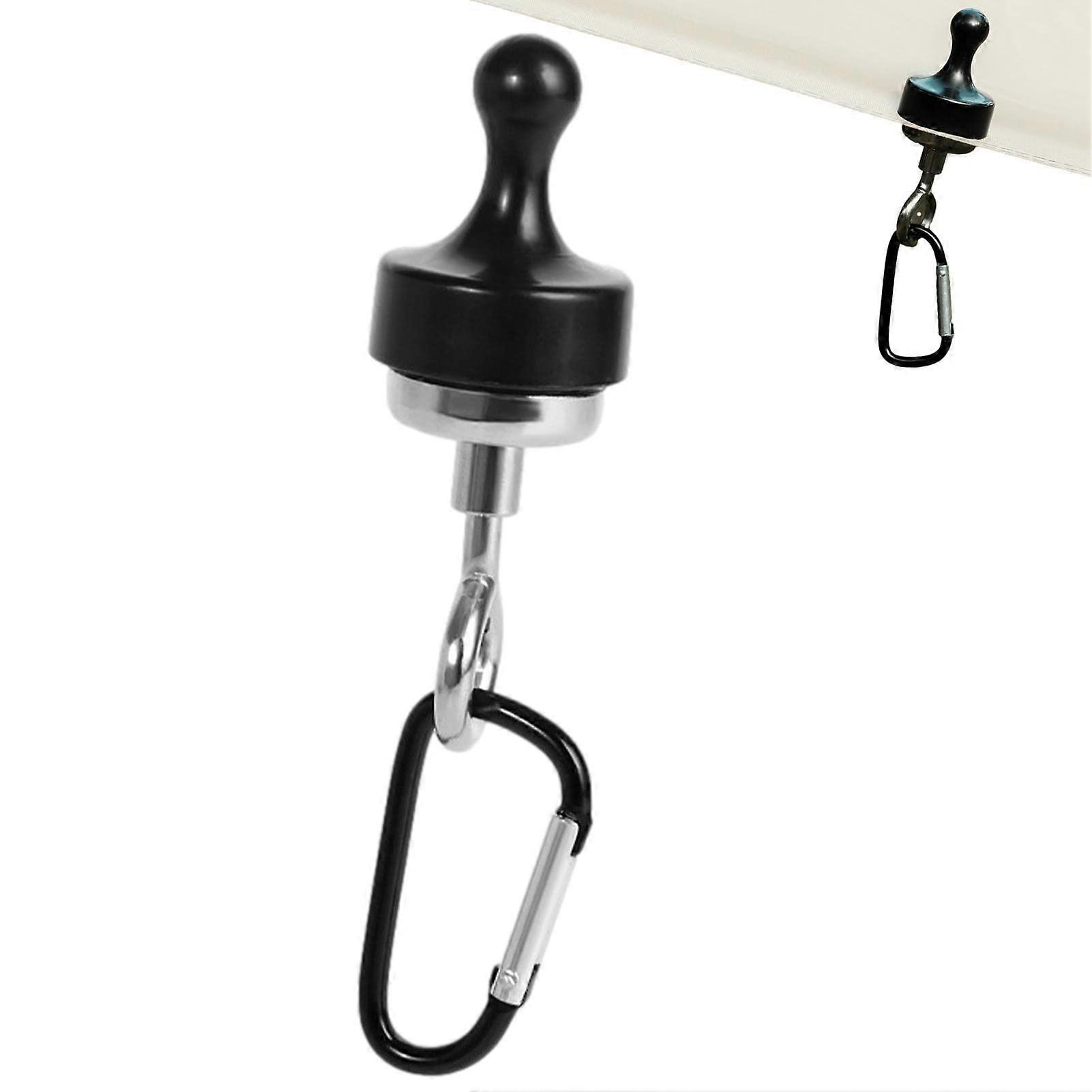 Camping Magnetic Hooks, Multipurpose Earth Magnets with Hooks, Heavy Duty Neodymium Magnets with Hooks for Hanging Tent