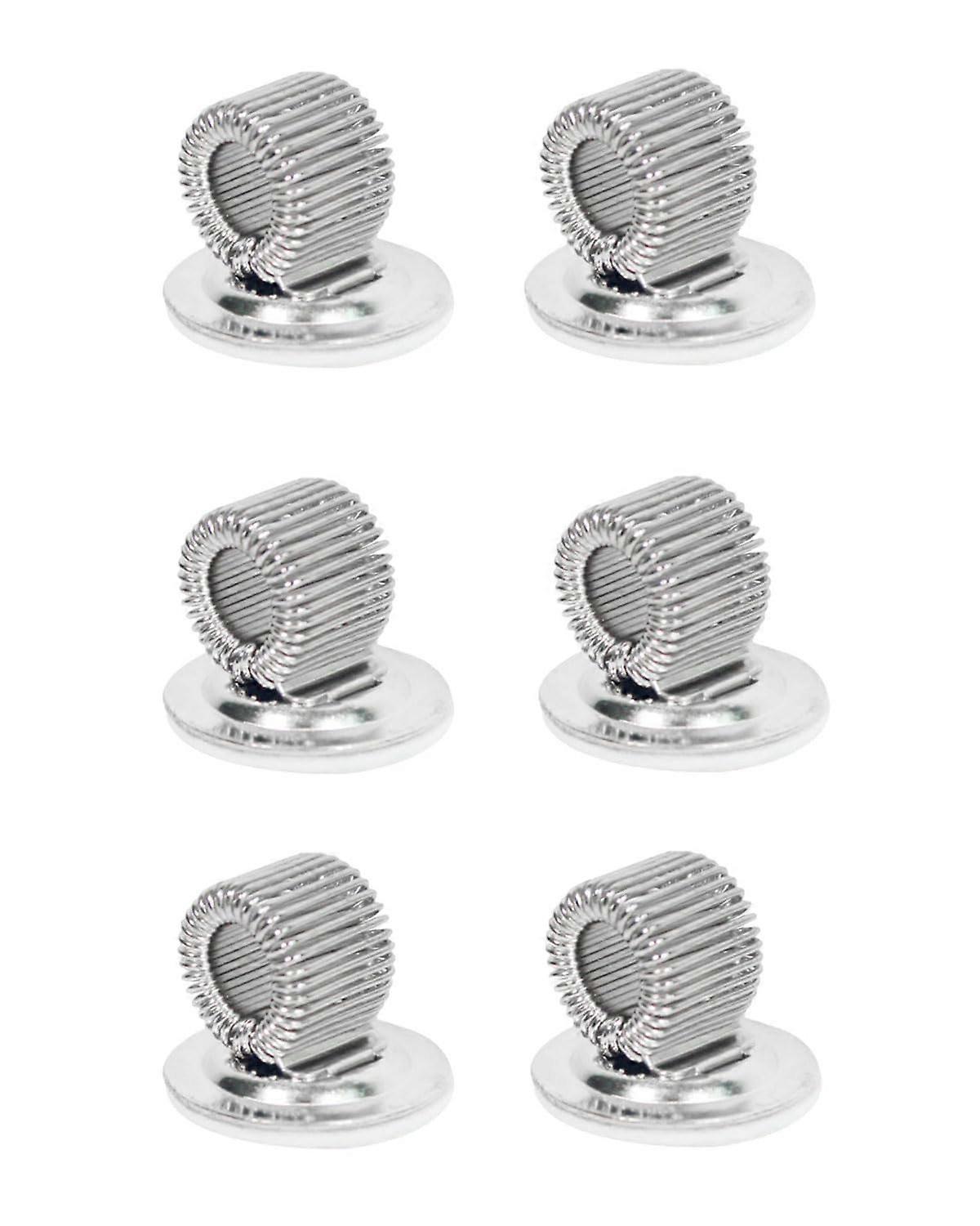 Pen Holder Self-Adhesive With Adjustable Spring Loop, 6-Pack, Black, For Office Fridge Whiteboard Bulletin Board