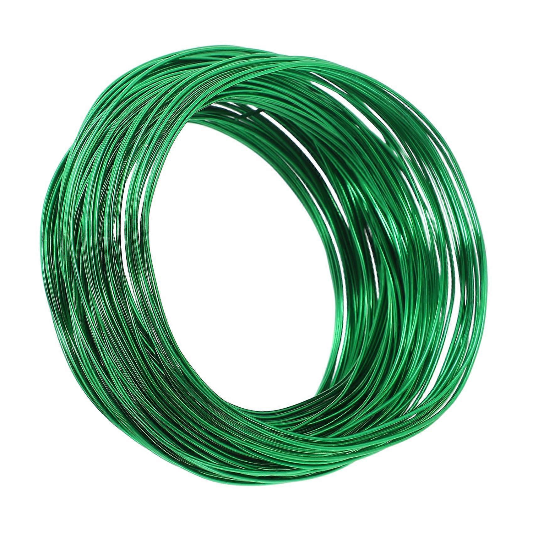 Aluminium Wire 1 Roll, Flexible Green Wire for Jewelry Making, Bonsai Training, Creative Craft Projects
