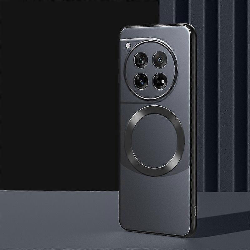 Magnetic Case For Oneplus 12, Compatible with MagSafe, Soft Silicone Slim Matte Skin Feeling Shockproof Cover For Oneplus 12 5G