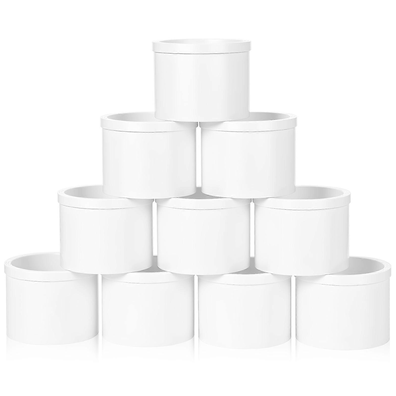 10PCS PVC Pipe Fittings Reducer Connector Adapter for Plumbing & Irrigation Systems – Durable PVC Coupling for Residential & Commercial Water Flow