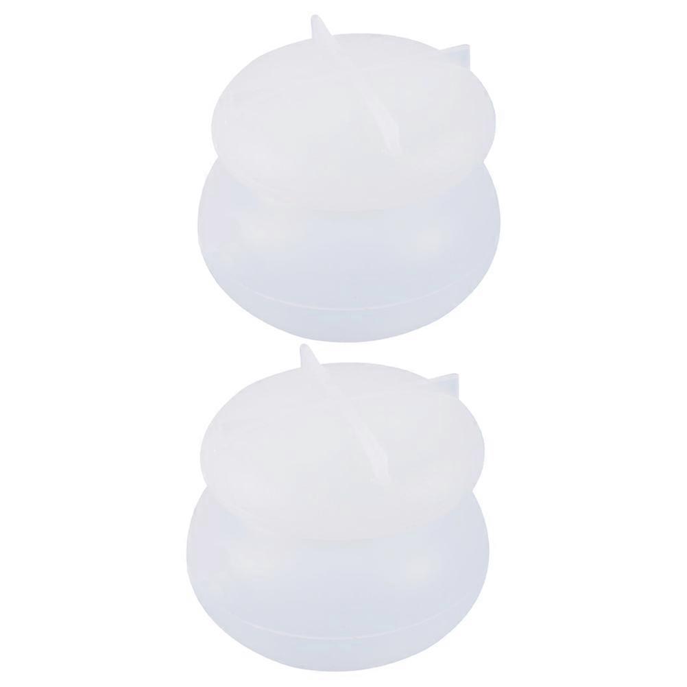 DIY Epoxy Craft Mold for Container Made of Durable Silicone White Easy to Use and Clean 2pcs