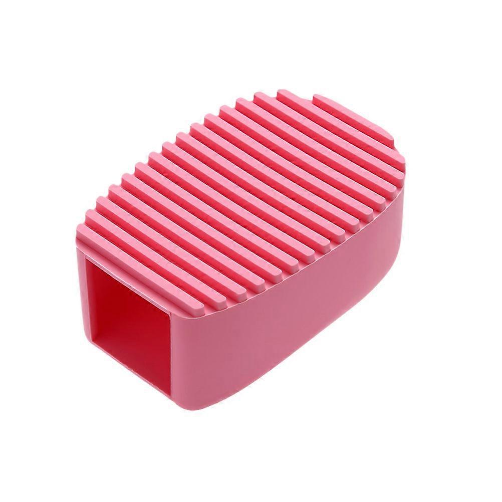 Pink Silicone Handheld washboard for Cleaning Clothes with Great Stain Removal Effect 7.5 x 4.5 Inches