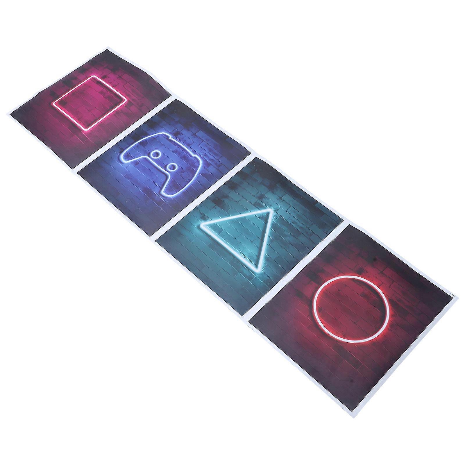 Game Neon Sign Wall Decoration Gaming Theme Video Game Rooms Rectangle Shape Non-Residue Installation Pvc Material 1Pcs
