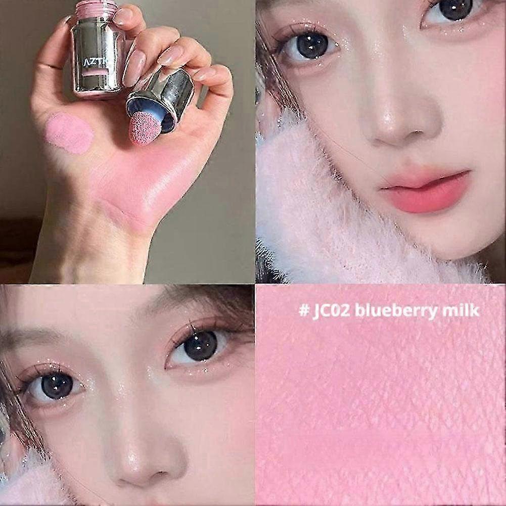 Jingzhi JC04 Liquid Blush Paste for Matte & Nude Makeup, Brightening & Contouring Blush with Buildable Coverage, JC01 & JC04 Shades