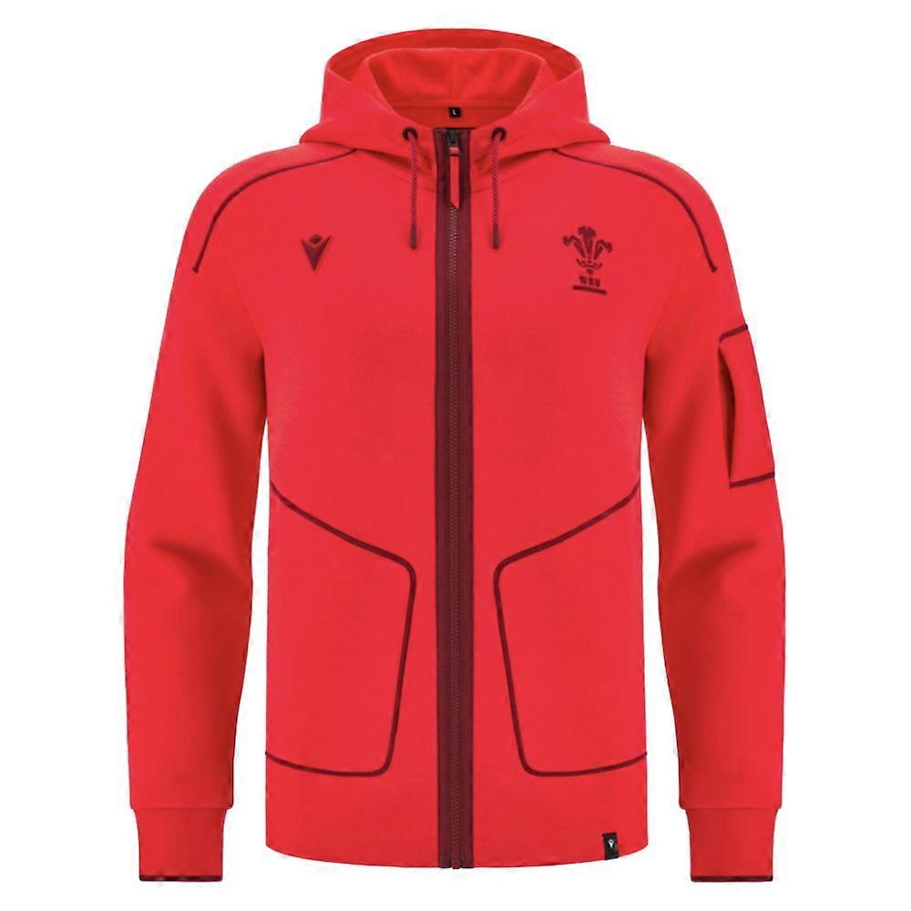 2025-2026 Wales WRU Ath Travel Player Full Zip (Red)