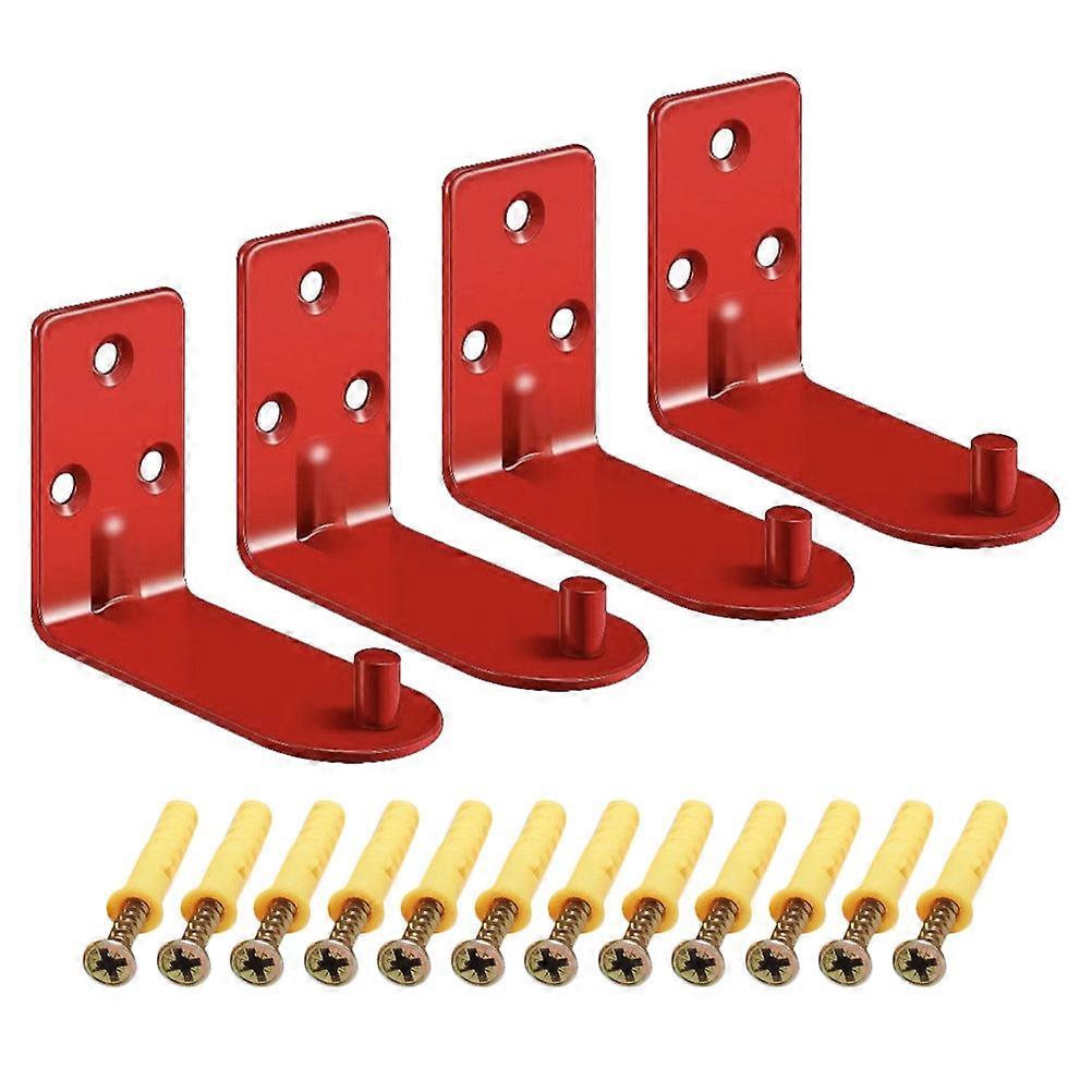 4pcs Heavy Duty Wall Mount Fire Extinguisher Brackets and Hooks