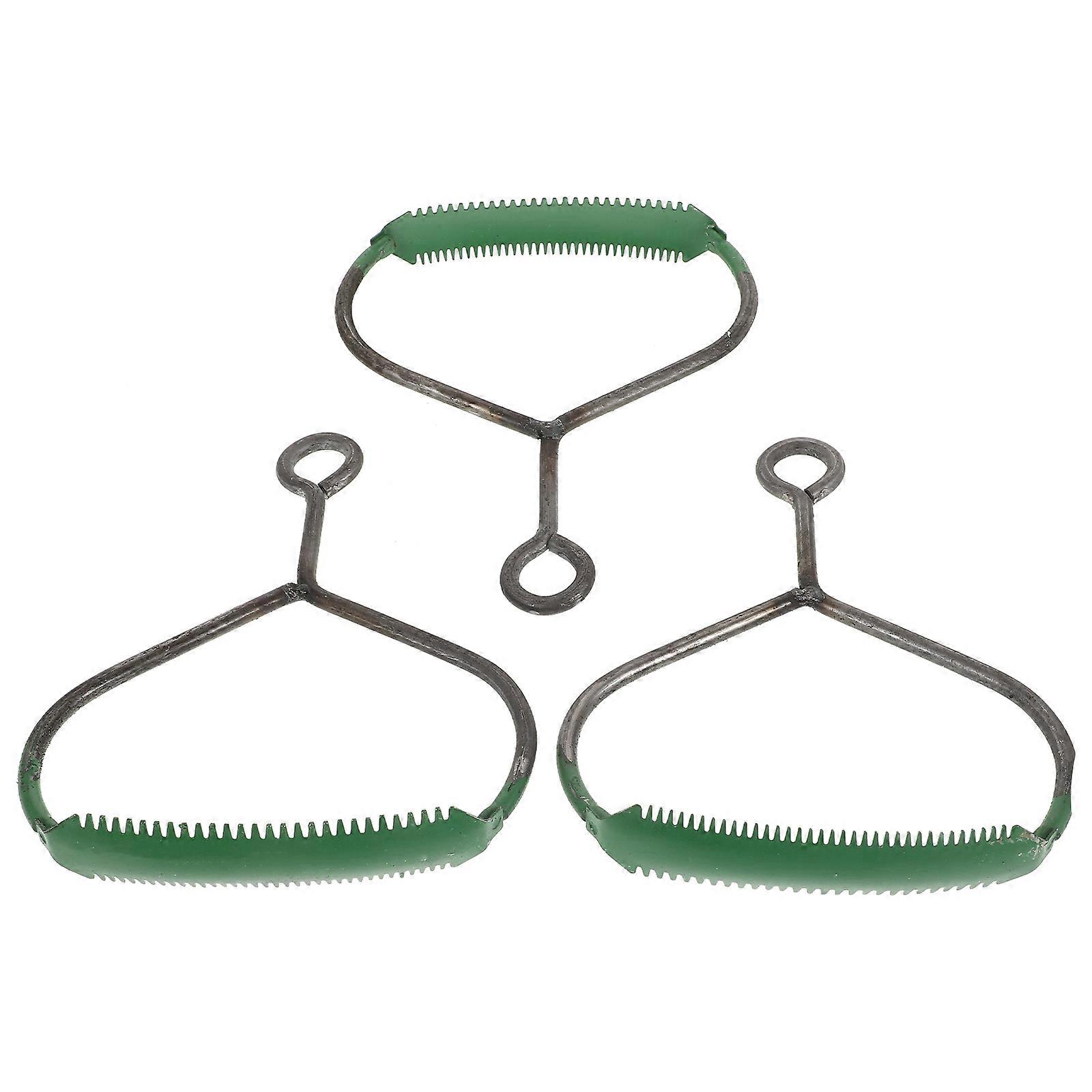 3pcs Cast Horse Hair Shedding Brush, Durable Livestock Comb for Pet Grooming, Portable Serrated Edges for Hair Removal and Comfortable Use