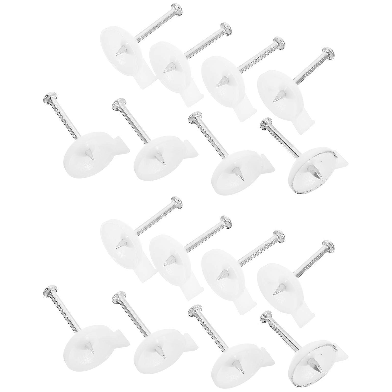 45pcs Wall Screws and Anchors Drywall Nails for Hanging Decor and Repairing Holes with Cable Staples for Wire Management