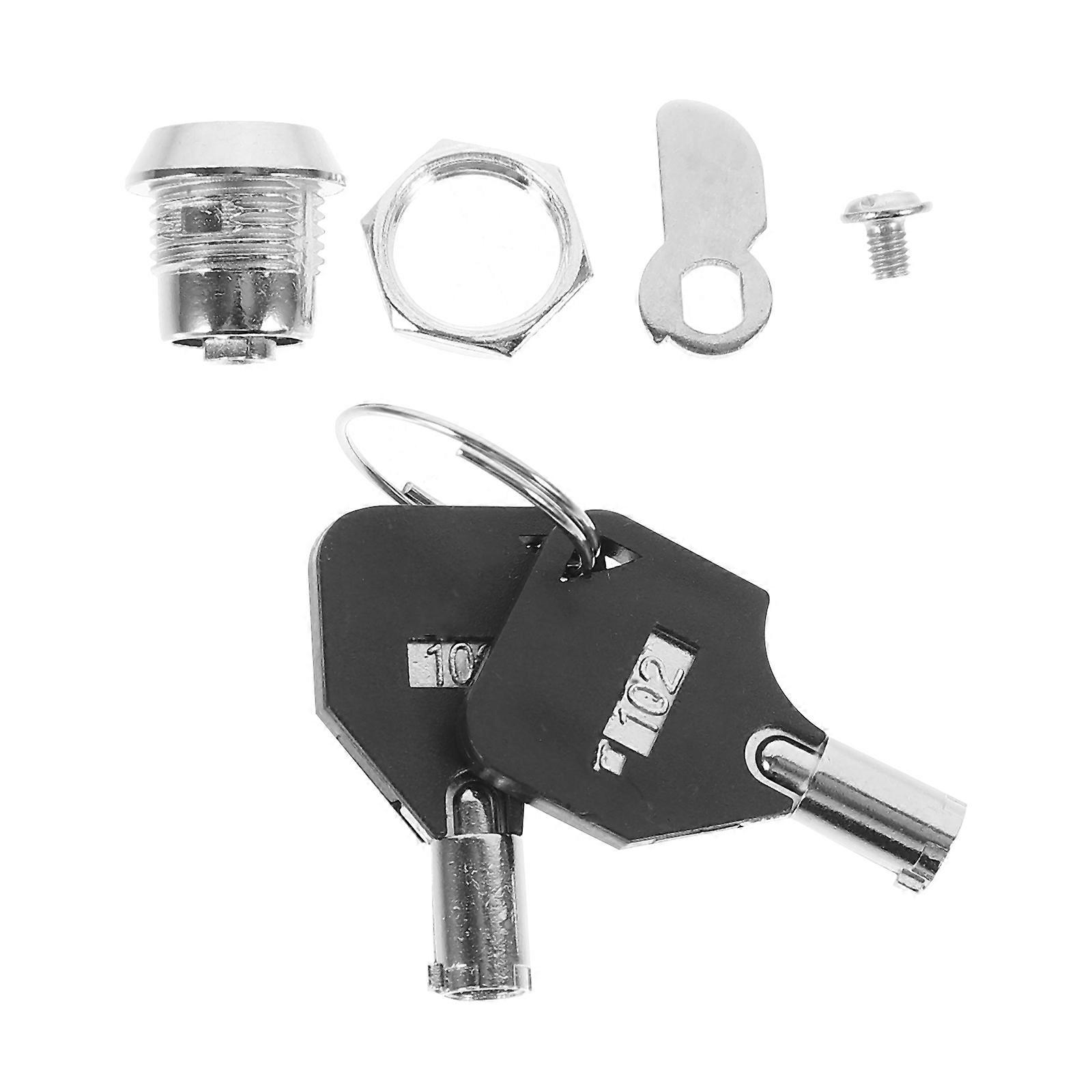 Zinc Alloy Tubular Lock for Cabinets – Easy Installation, Theft Design, Non Key Retaining, Secure DIY Storage Solution
