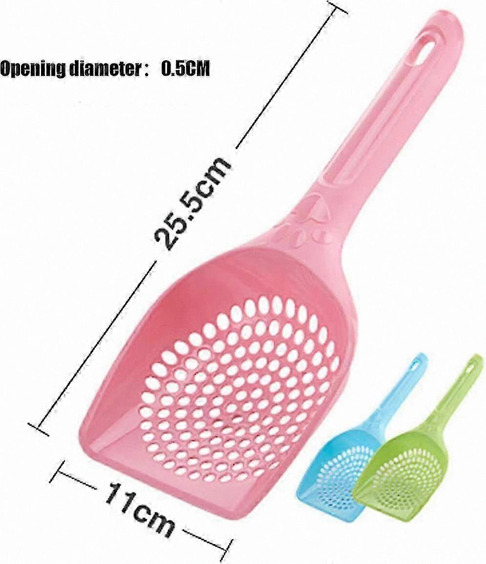 3-Pack Large Plastic Shovels for Cat Litter Cleanup