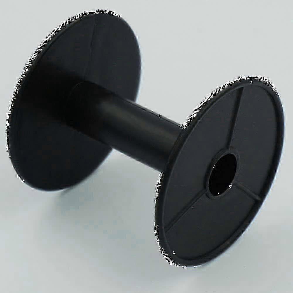 20 Pcs - Empty Plastic Wire Spools Bobbins Round Ends For Various Size Cord Ribbon (black) Black Banmo hwy