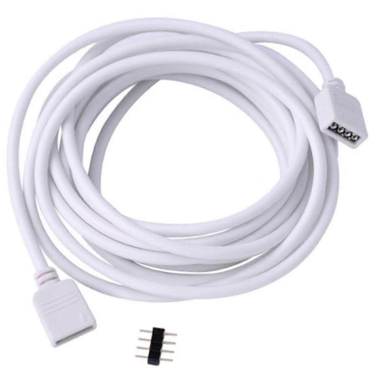 10 m LED RGB Strip Extension Cable With 4-Pin Connector White Cable For LED Light Strips