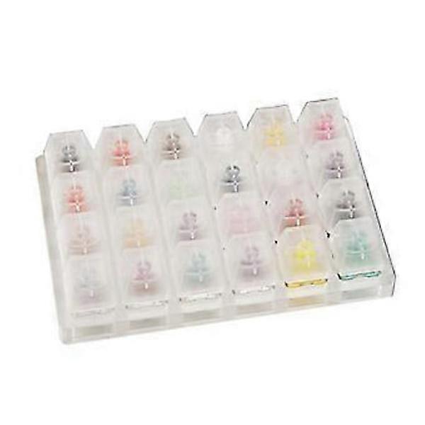 Cherry MX Switch Tester Shaft Cover Transparent Keycap Base Mechanical Keyboards 24-Key Switch Tester acrylic base