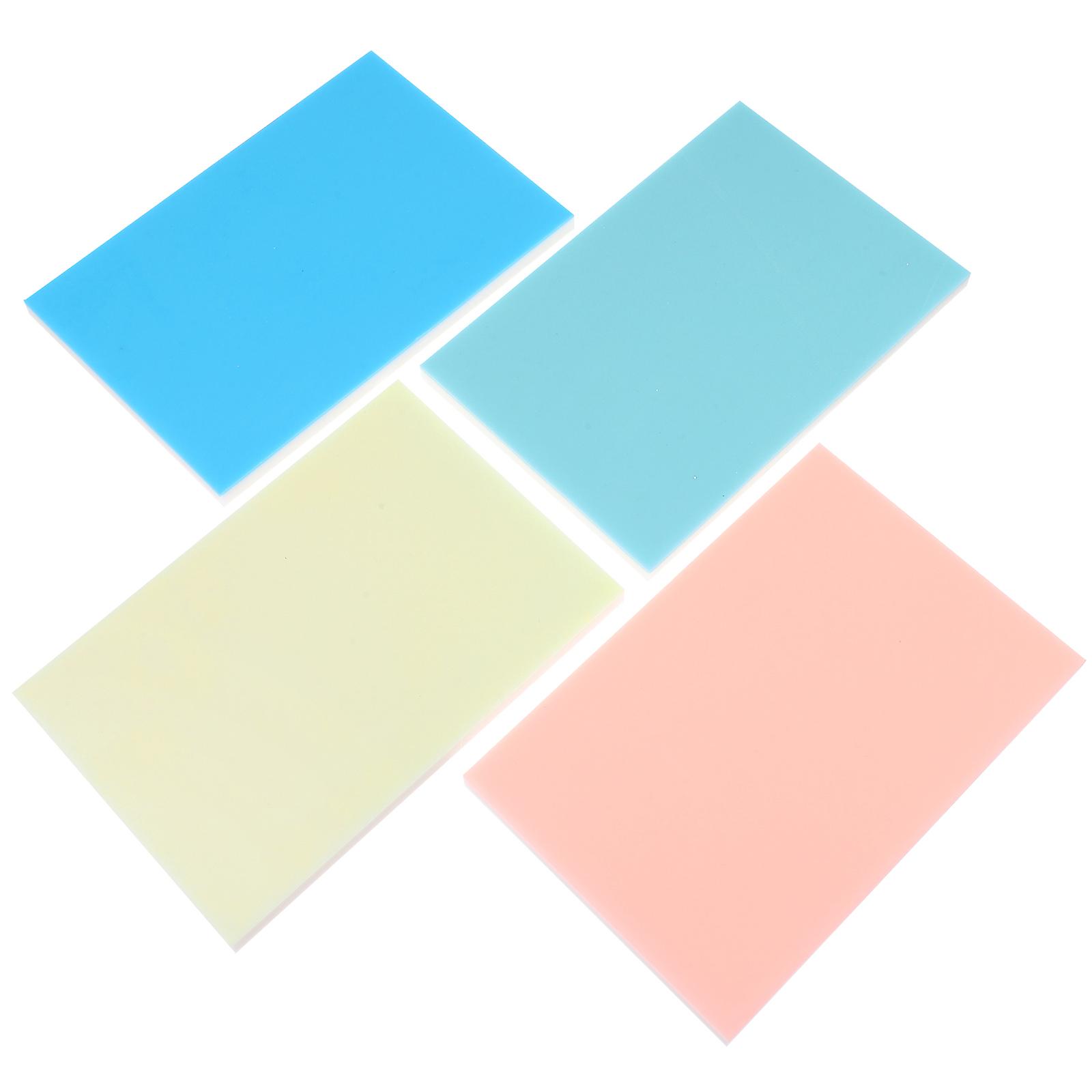 Solid Rubber Blocks For Diy Projects Craft Making Engraving Learners Pink White 14.50X9.50X0.60CM 4Pcs