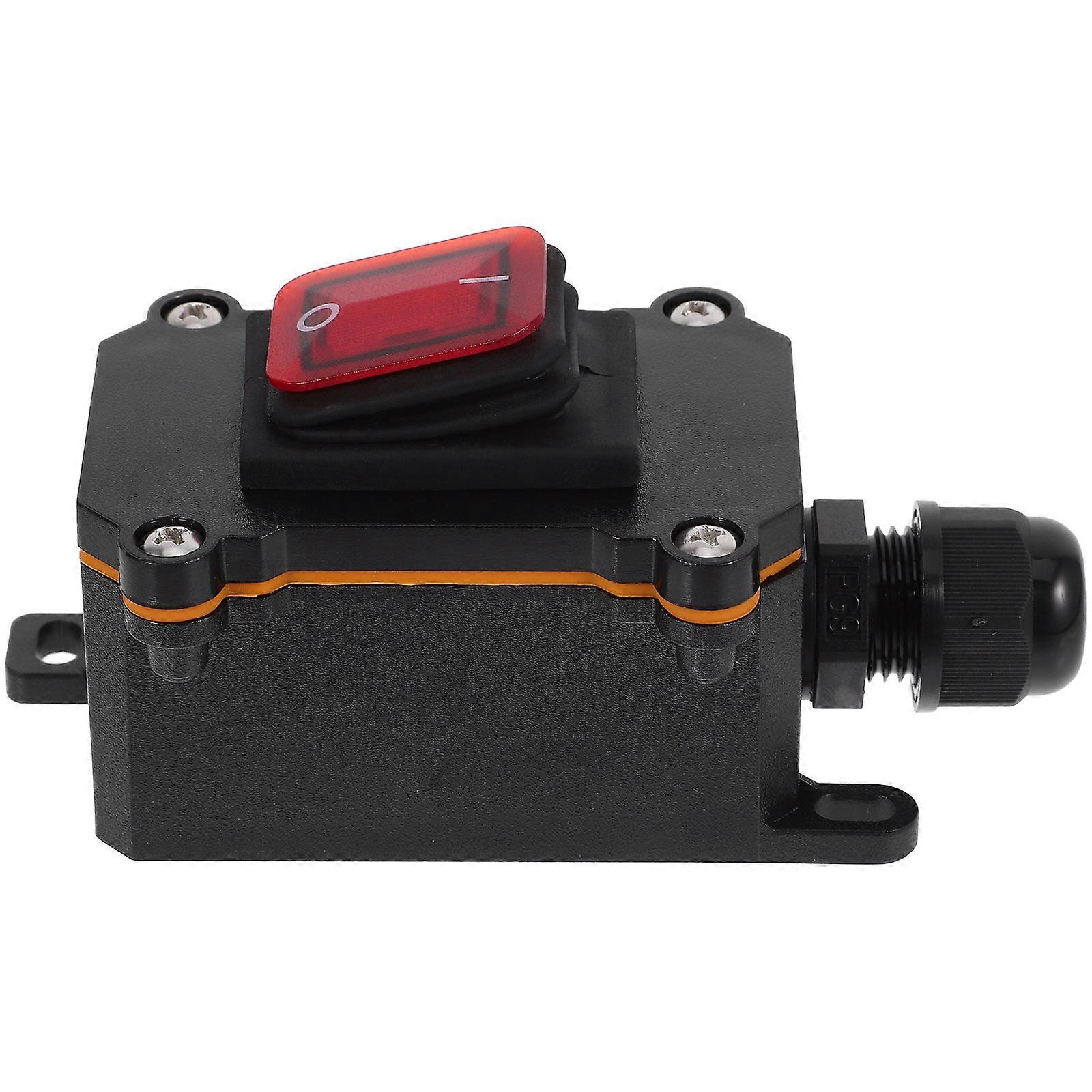 Heavy Duty Inline Cord Toggle Switch for Outdoor Use – Off Rocker Button for Light Duty Appliances in Industrial, Medical, and Office Settings