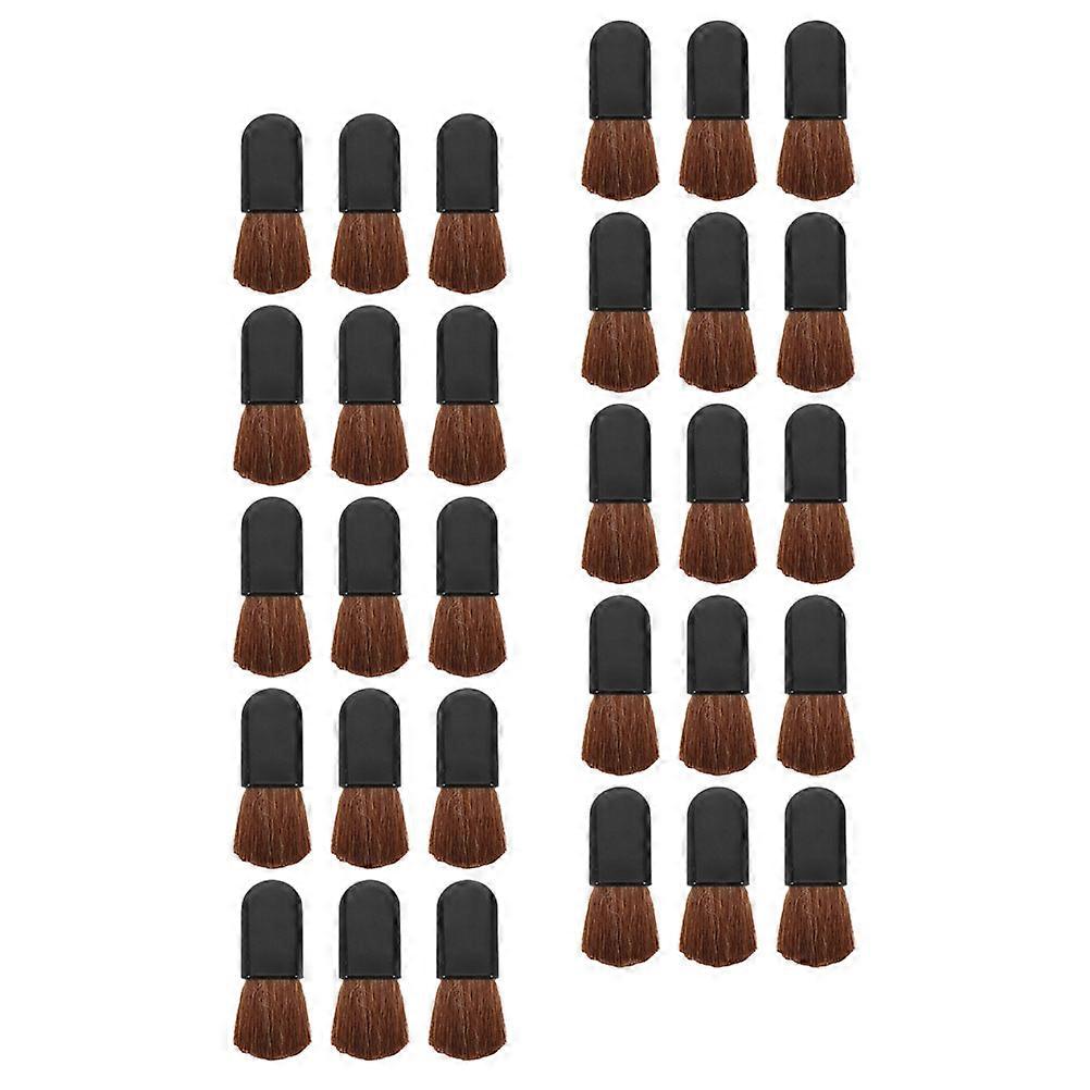 Portable Blush Brush for Makeup with Black Fiber Bristles Suitable for Travel and Everyday Use 30pcs