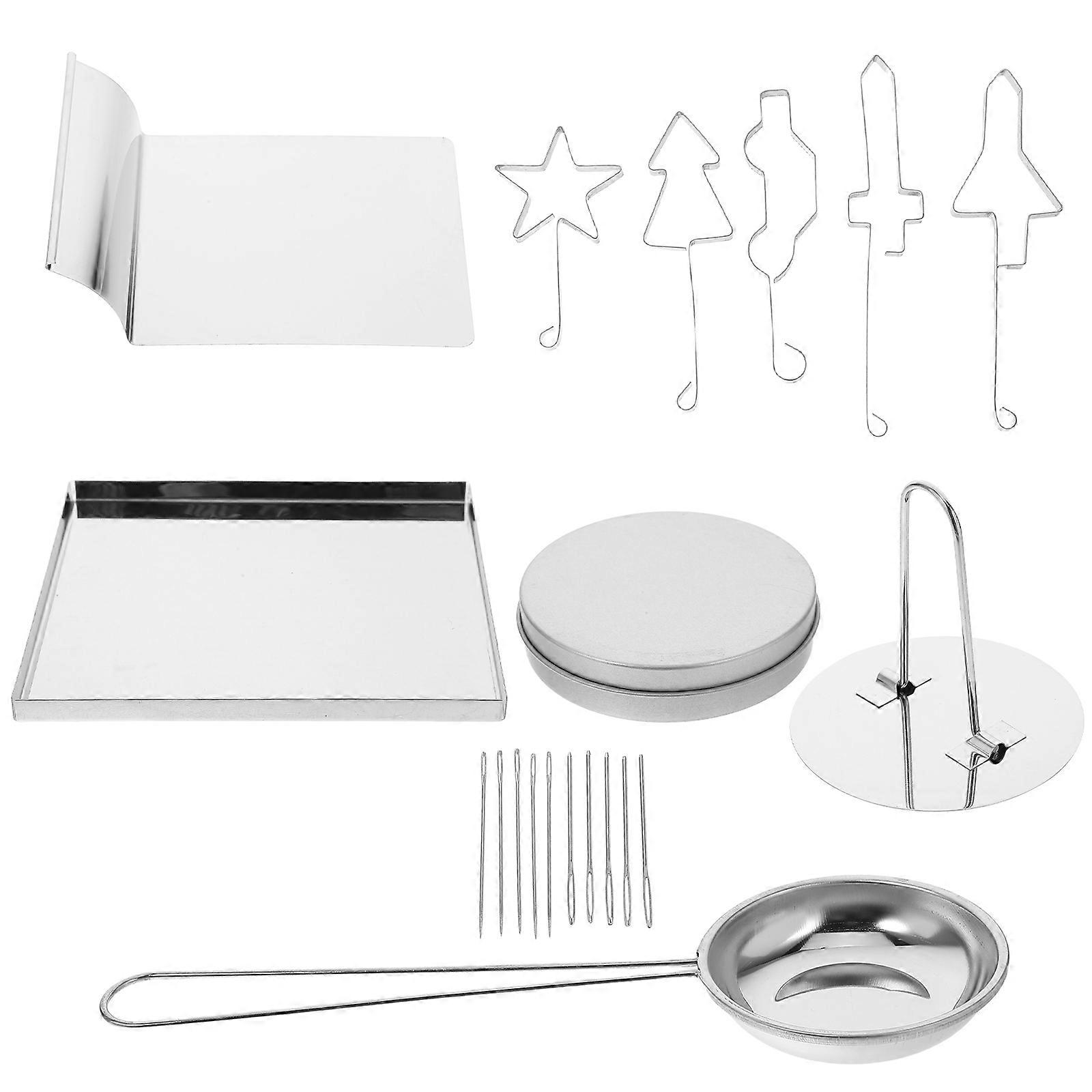 Stainless Steel Baking Molds for DIY Use Perfect for Halloween Christmas and Themed Parties 1 Set Silver