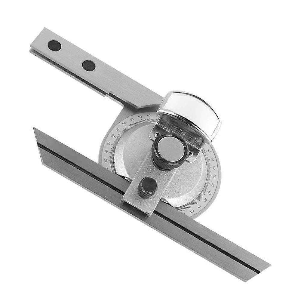 Protractor with Adjustable Rail 0360°, Universal Protractor for Measuring Inside and Outside Angles
