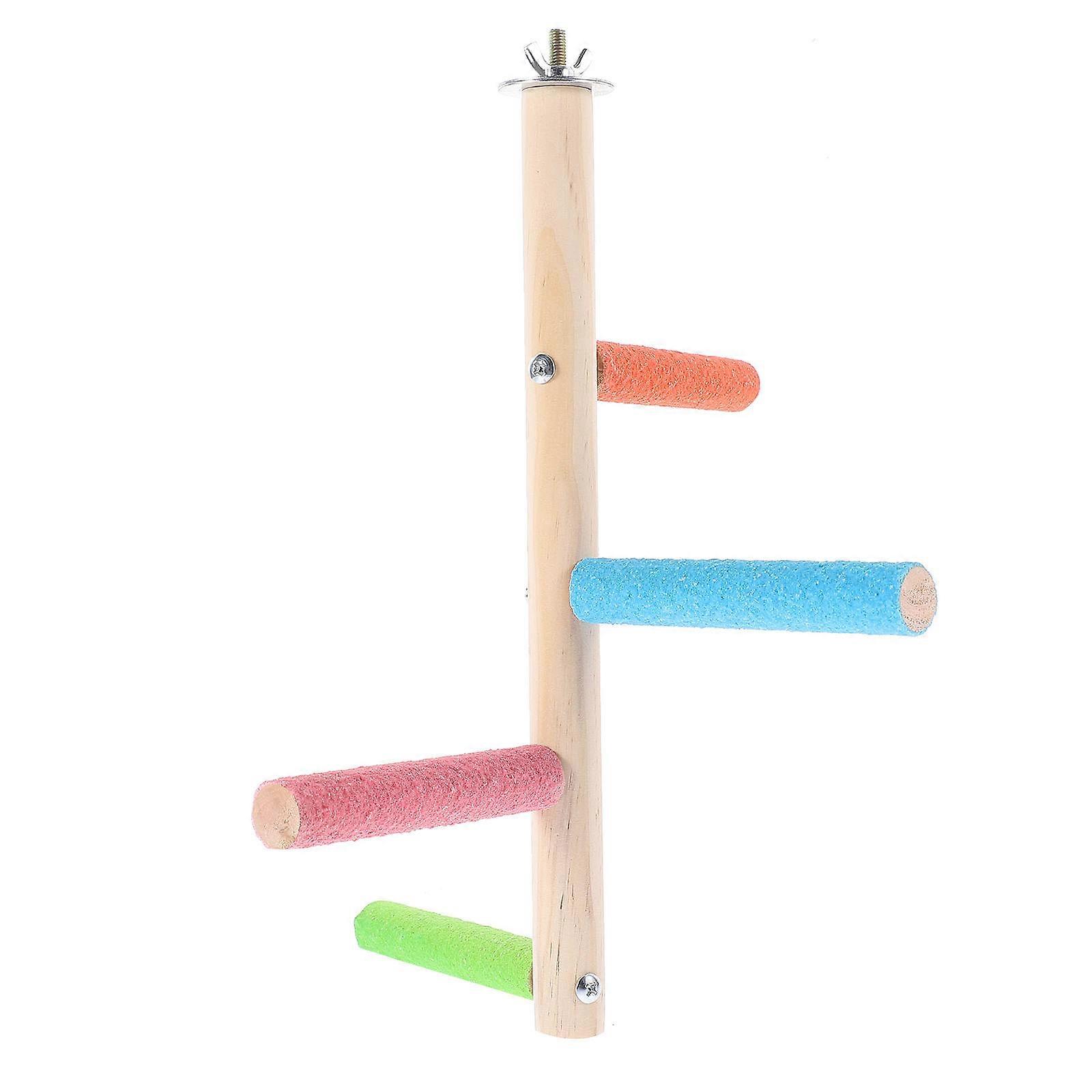 Natural Wood Bird Perch Stand for Parrots Safe and Durable Suitable for All Birds