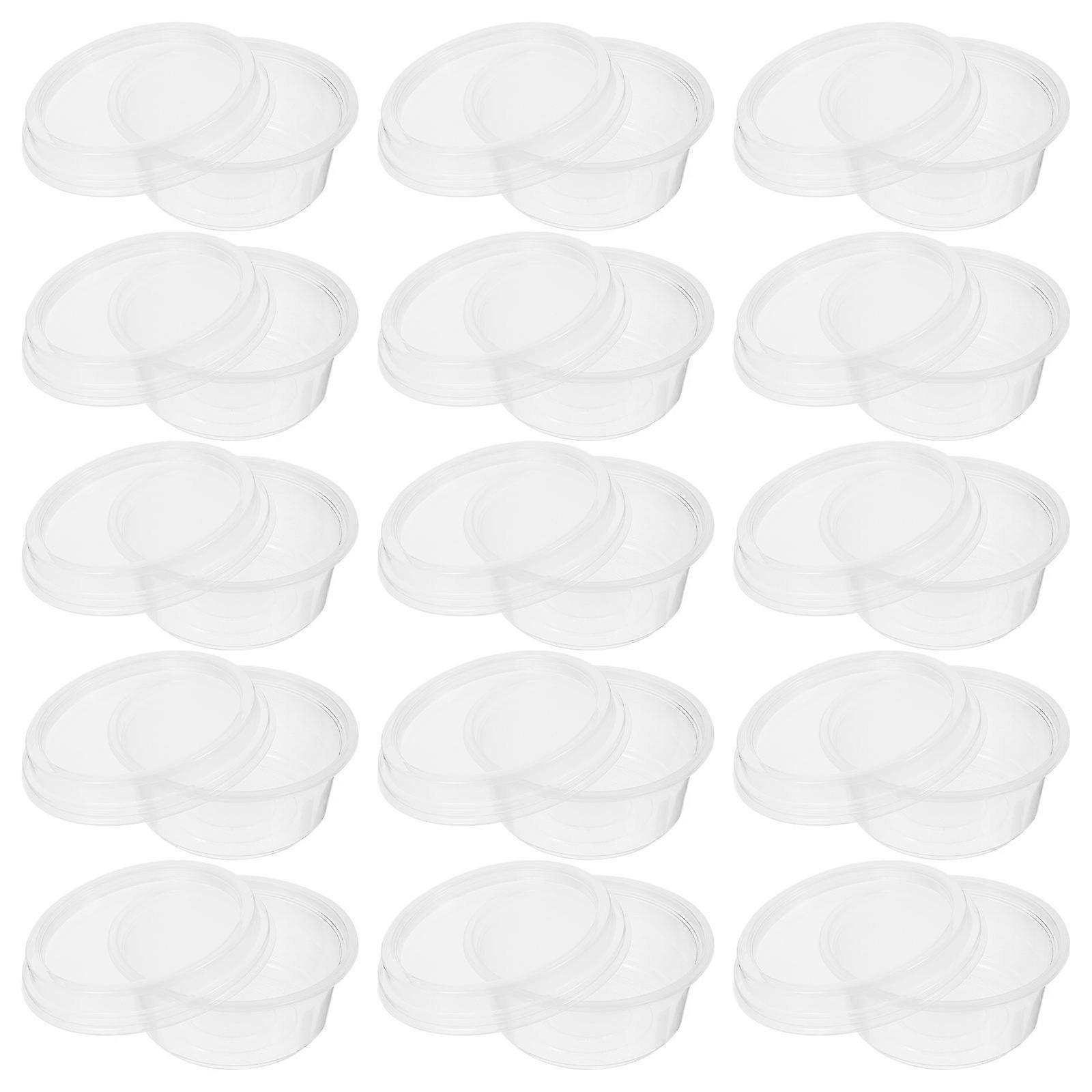 Transparent Plastic containers with Lids for Packing Use and Airtight Perfect for Soup and Takeout 50 Sets