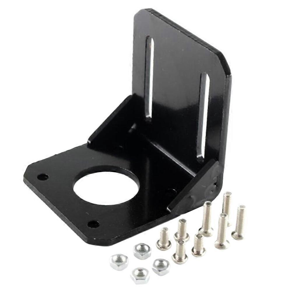 42 Stepper Motor Mounted Bracket For 3D Printer Accessories Black L-Shaped Design Stable Performance 1 Set