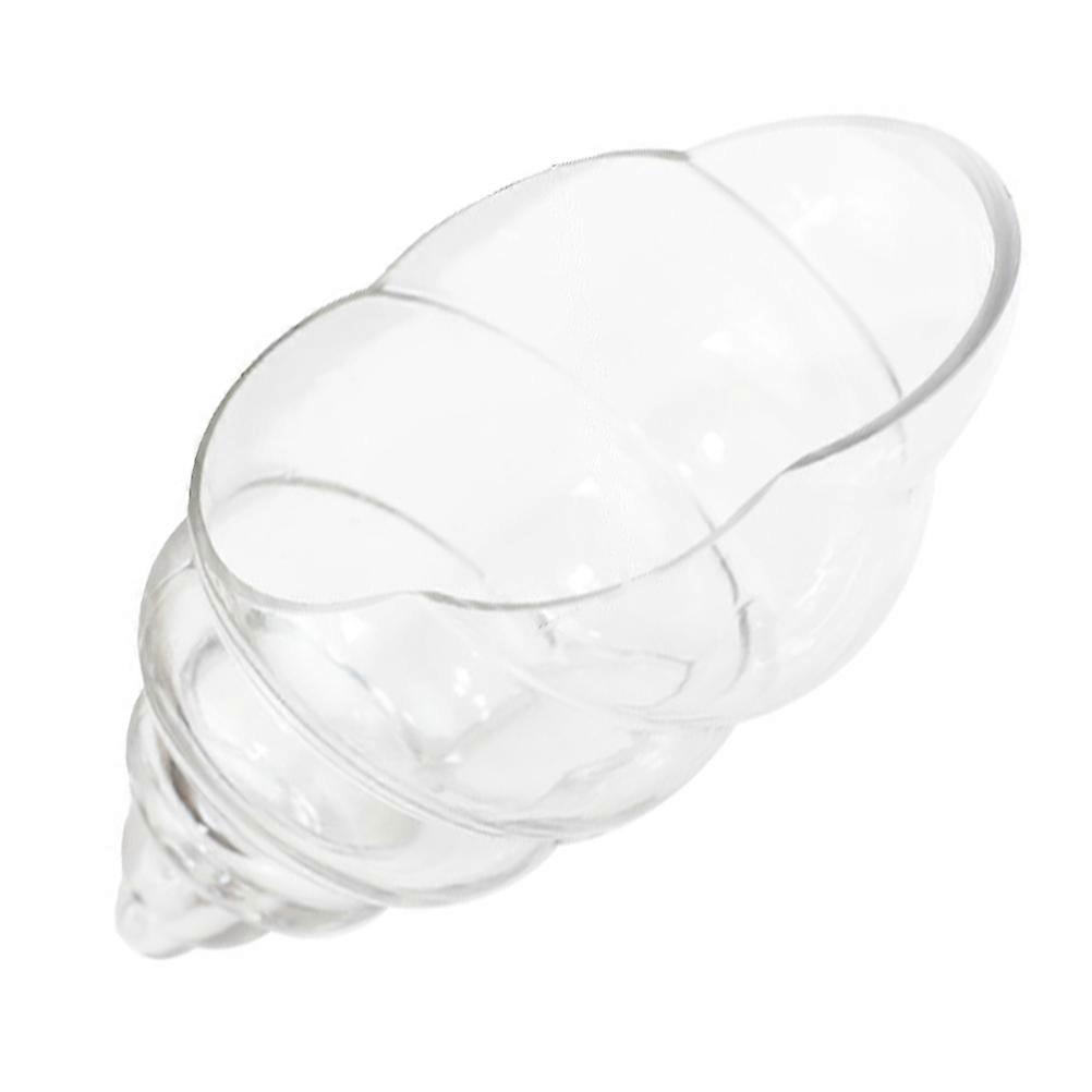 Small Glass Snail Bowl Decorative Transparent Tableware Suitable For Home Gathering 14.5X9.5CM Easy To Clean 1 Set