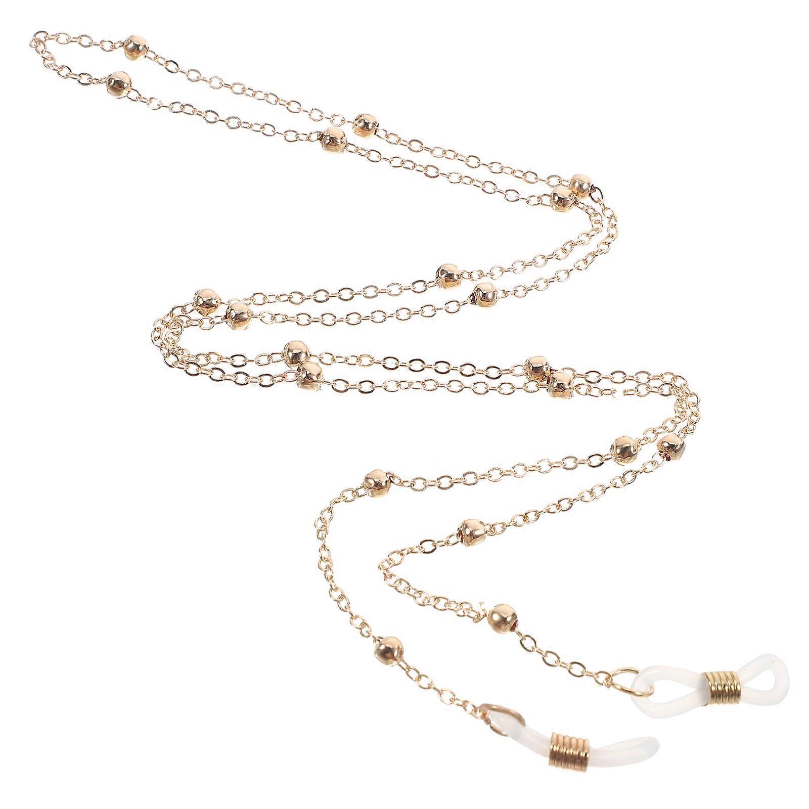 Charming Eyeglasses Strap Golden Sunglasses Lanyard For Women Hiking Cycling Outdoor Activities 1Pack