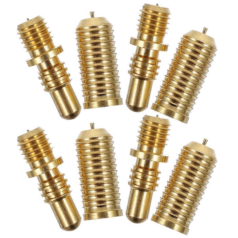 Cylindrical Billiard Cue Connecting Screws 4 Sets High Strength Copper Material For Enhanced Cue Performance