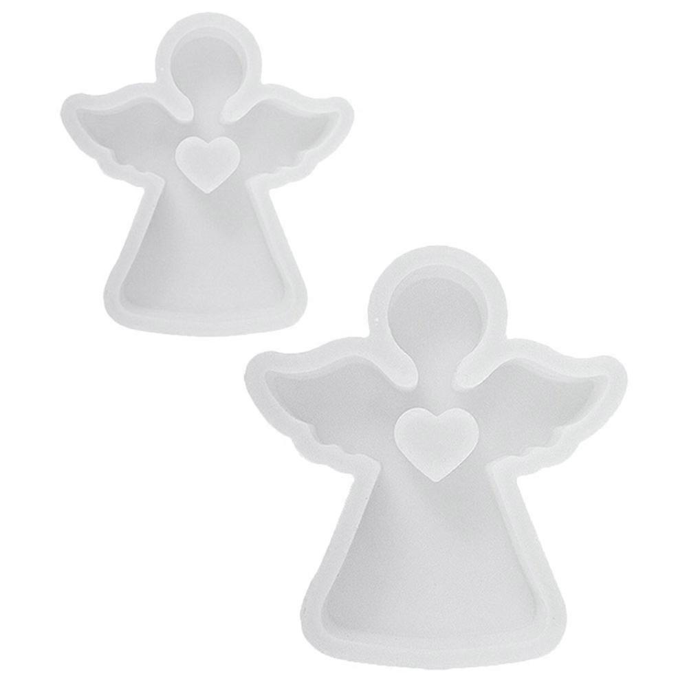 Angel Silicone Molds Set   2pcs Unique DIY Candle Making Craft Kit   Flexible & Safe for Aromatherapy and Decor
