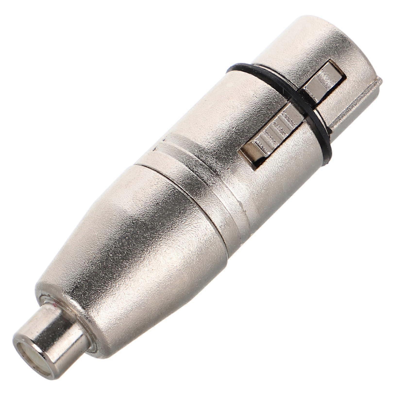 XLR to RCA Adapter Female XLR to Female RCA Audio Made of Zinc Alloy for Installing Microphones, Mixers, and Recorders Ref: 6490